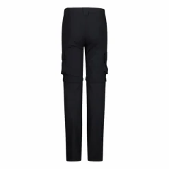 Pantaloni zip off cargo con tasconi laterali stretch da bambino