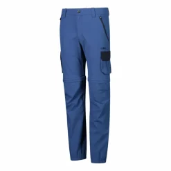 Pantaloni zip off cargo con tasconi laterali stretch da bambino