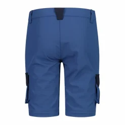 Pantaloni zip off cargo con tasconi laterali stretch da bambino