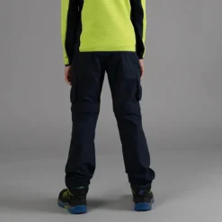 Pantaloni zip off cargo con tasconi laterali stretch da bambino