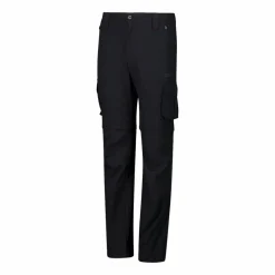 Pantaloni zip off cargo con tasconi laterali stretch da bambino