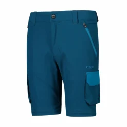Pantaloni zip off cargo con tasconi laterali stretch da bambino