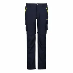 Pantaloni zip off cargo con tasconi laterali stretch da bambino