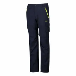 Pantaloni zip off cargo con tasconi laterali stretch da bambino