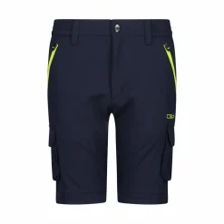 Pantaloni zip off cargo con tasconi laterali stretch da bambino