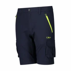 Pantaloni zip off cargo con tasconi laterali stretch da bambino