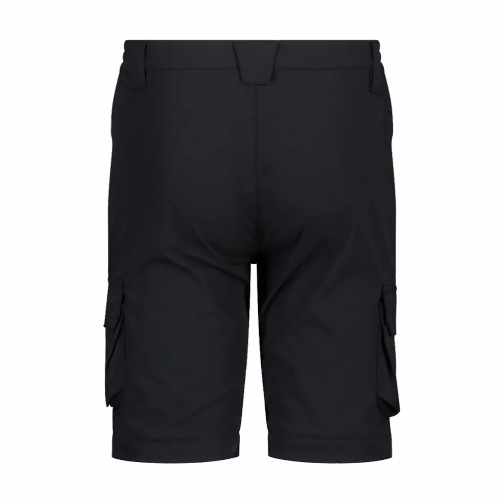 Pantaloni zip off cargo con tasconi laterali stretch da bambino