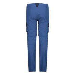 Pantaloni zip off cargo con tasconi laterali stretch da bambino