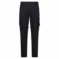 Pantaloni zip off con tasconi laterali stretch da uomo