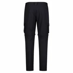 Pantaloni zip off con tasconi laterali stretch da uomo