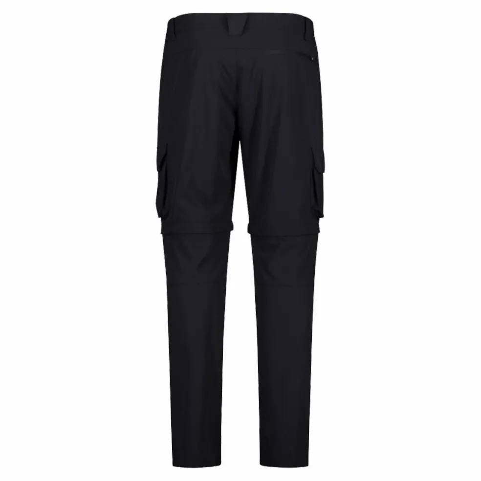 Pantaloni zip off con tasconi laterali stretch da uomo