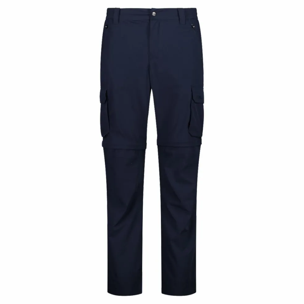 Pantaloni zip off con tasconi laterali stretch da uomo