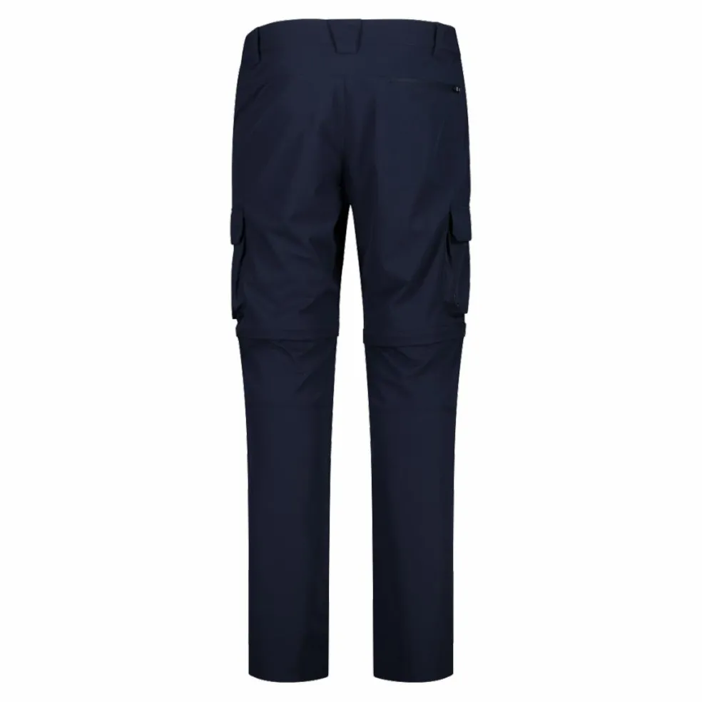 Pantaloni zip off con tasconi laterali stretch da uomo