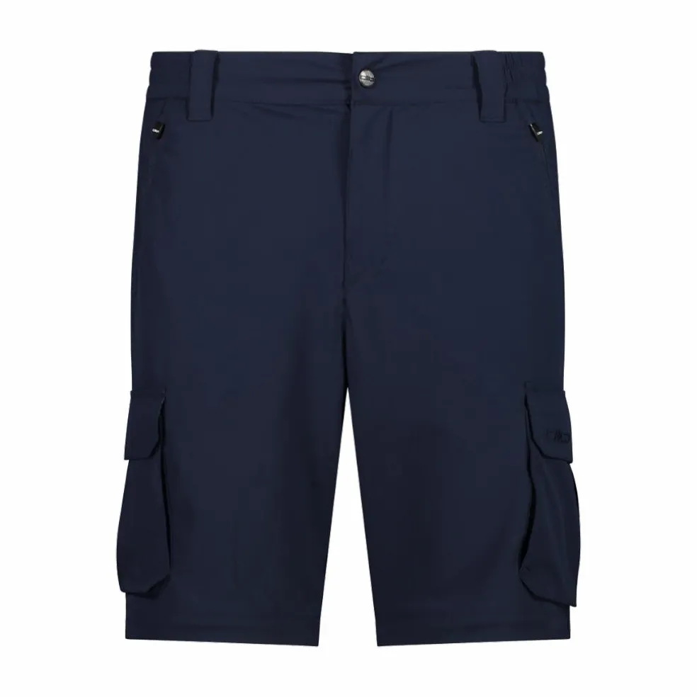 Pantaloni zip off con tasconi laterali stretch da uomo