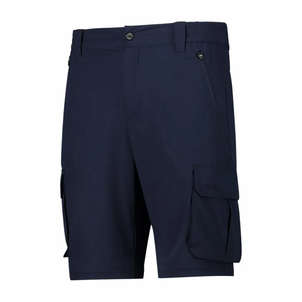 Pantaloni zip off con tasconi laterali stretch da uomo