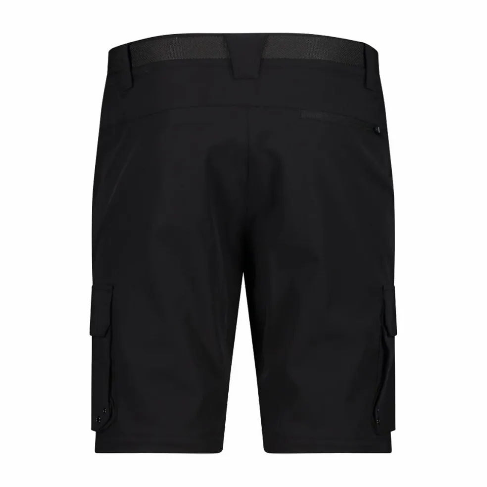 Pantaloni zip off con tasconi laterali stretch da uomo
