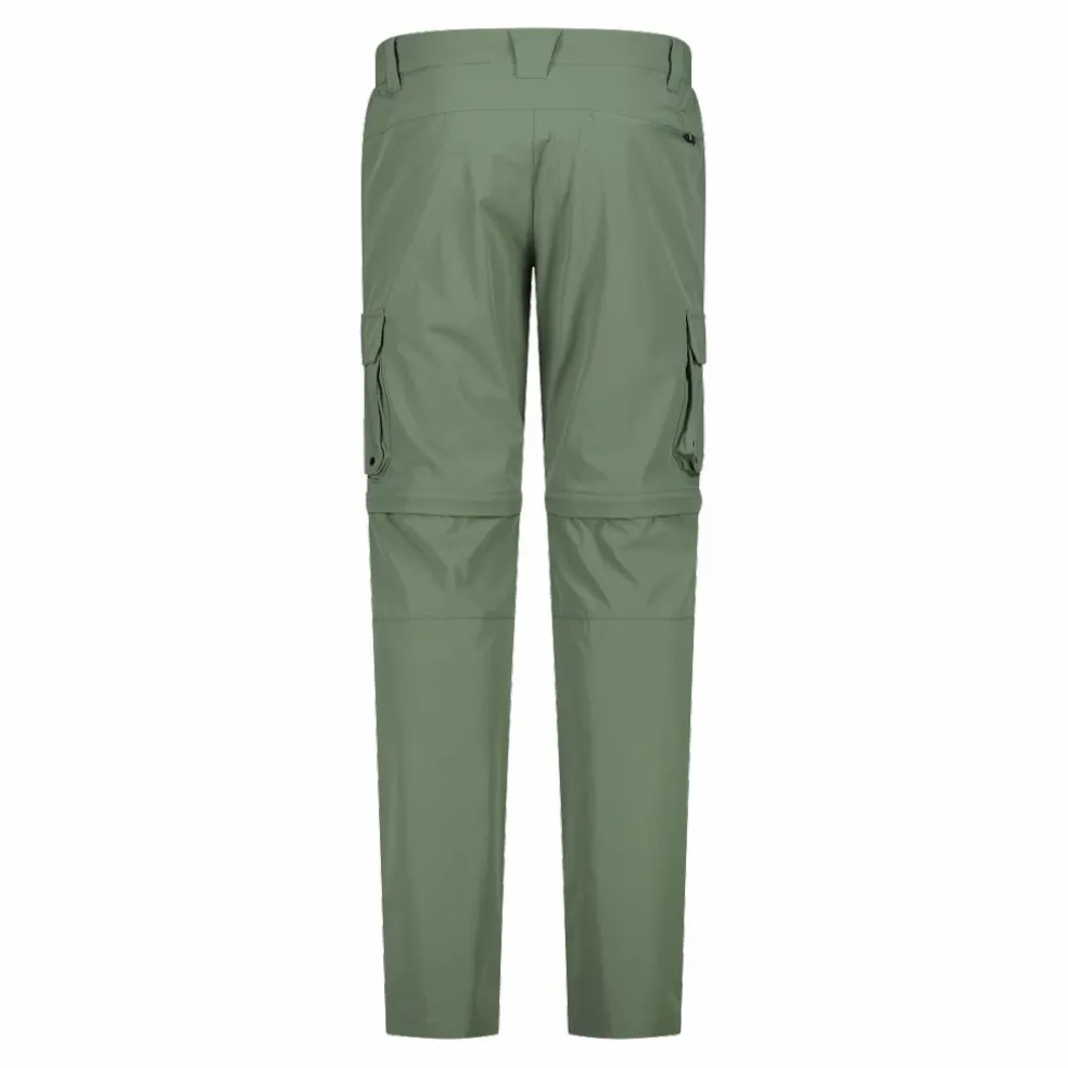 Pantaloni zip off con tasconi laterali stretch da uomo