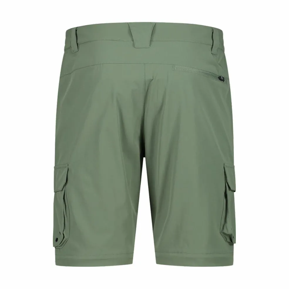 Pantaloni zip off con tasconi laterali stretch da uomo