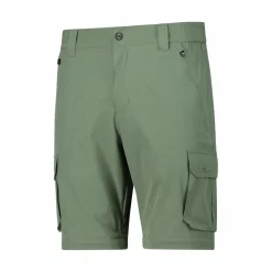Pantaloni zip off con tasconi laterali stretch da uomo