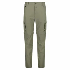 Pantaloni zip off con tasconi laterali stretch da uomo