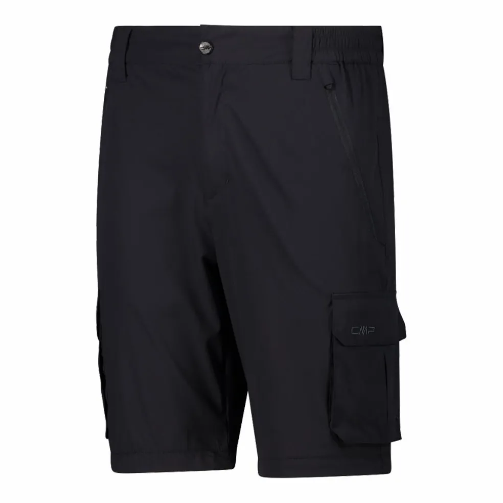 Pantaloni zip off con tasconi laterali stretch da uomo