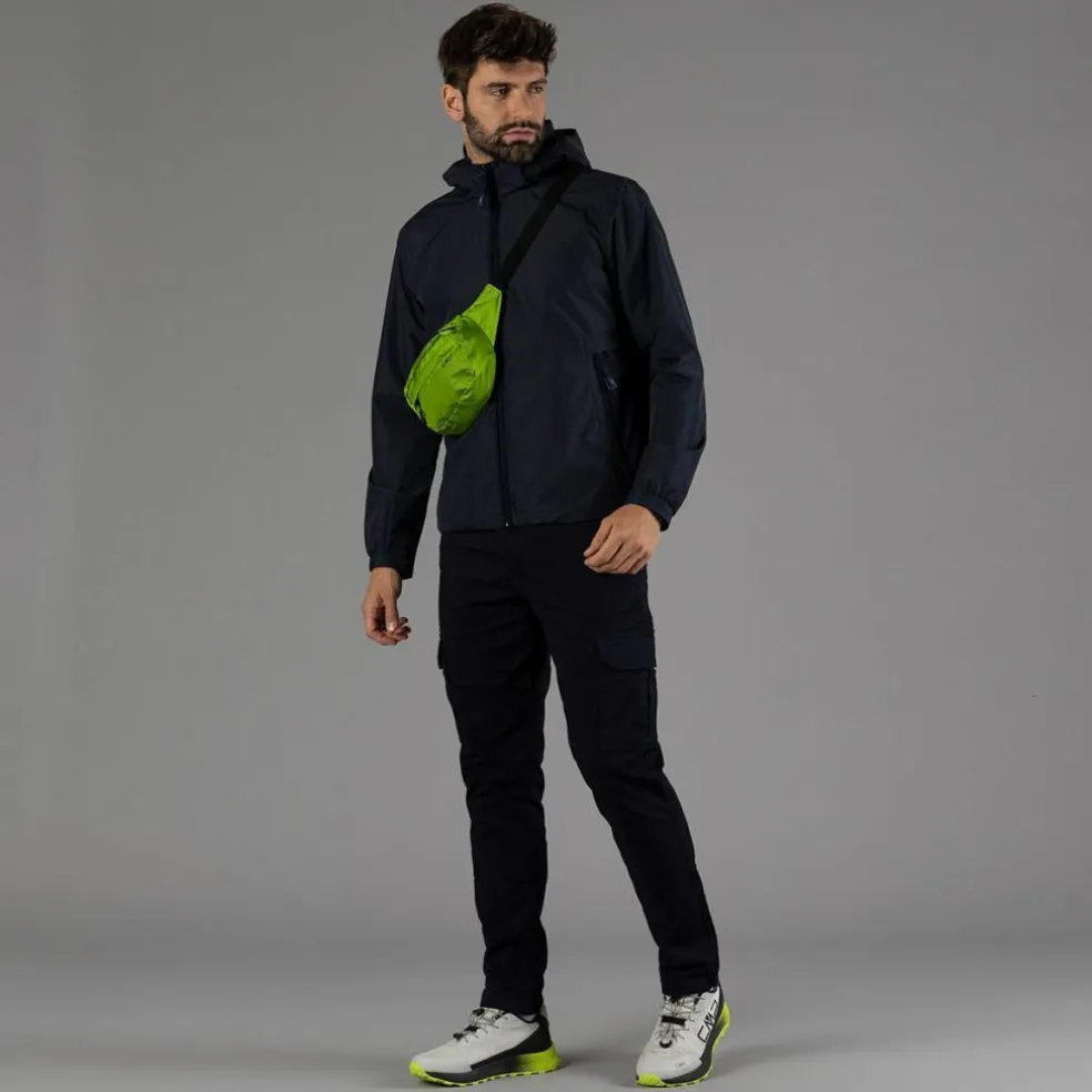 Pantaloni zip off con tasconi laterali stretch da uomo