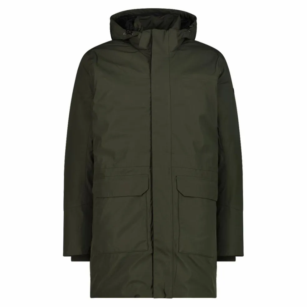 Parka imbottito da uomo con cappuccio