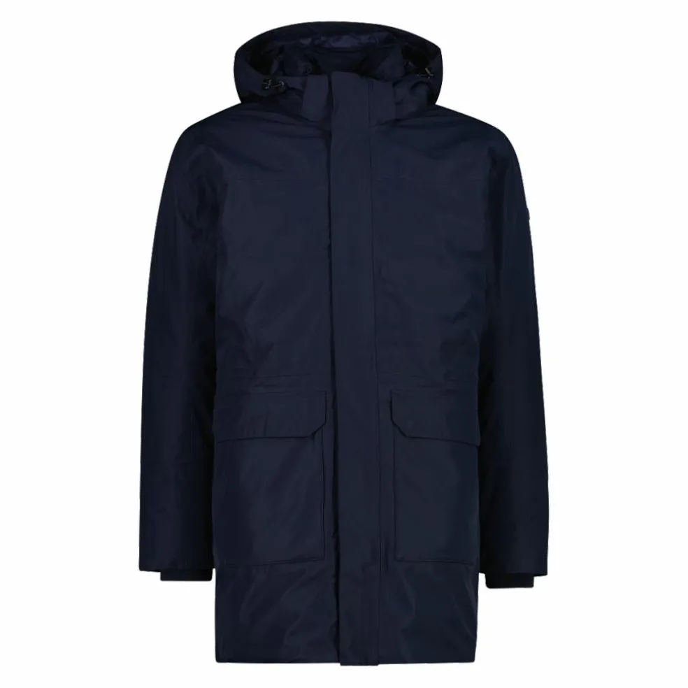 Parka imbottito da uomo con cappuccio
