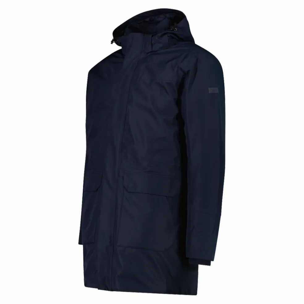 Parka imbottito da uomo con cappuccio