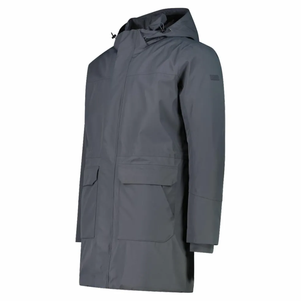 Parka imbottito da uomo con cappuccio