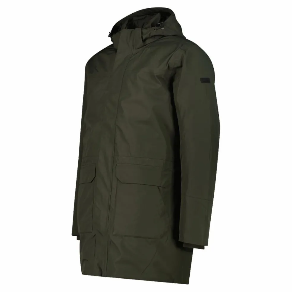 Parka imbottito da uomo con cappuccio