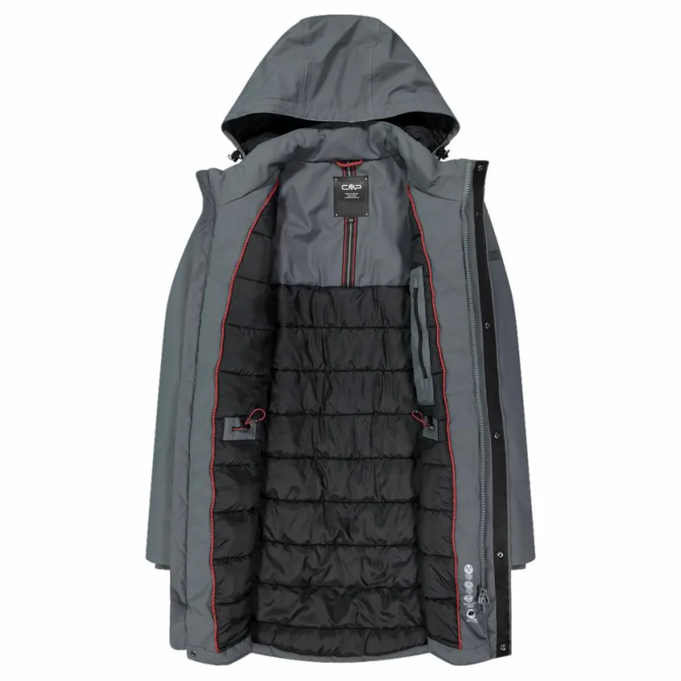 Parka imbottito da uomo con cappuccio