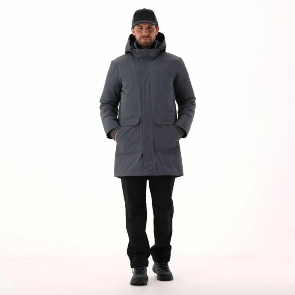 Parka imbottito da uomo con cappuccio