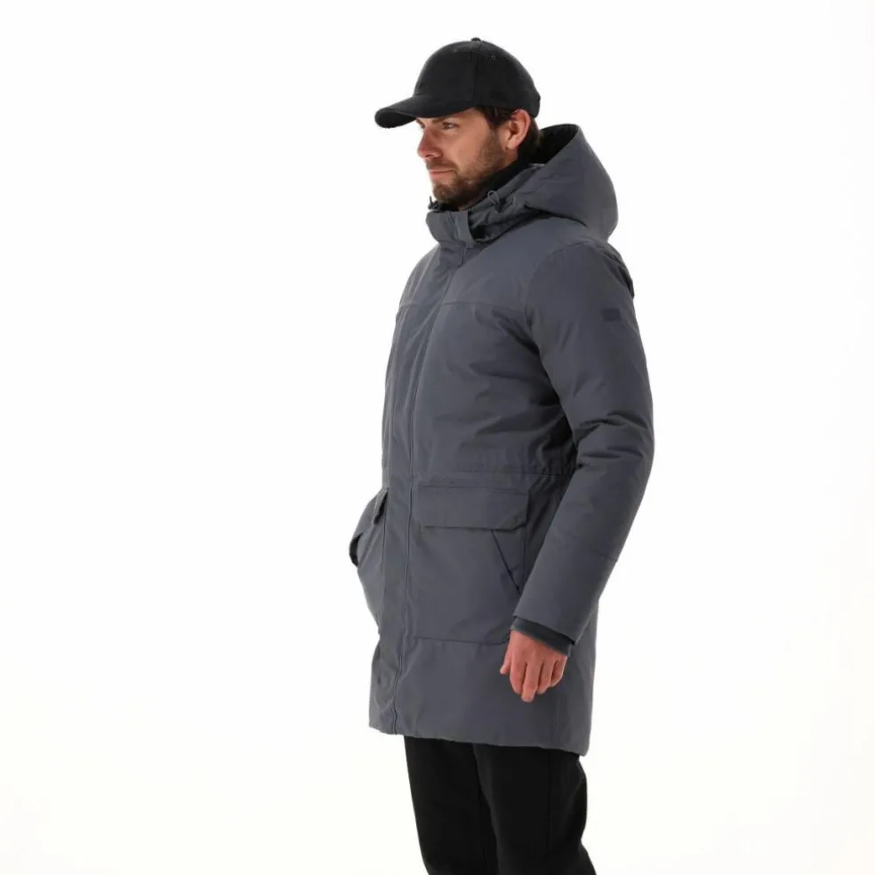 Parka imbottito da uomo con cappuccio