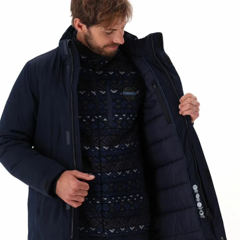 Parka imbottito da uomo con cappuccio