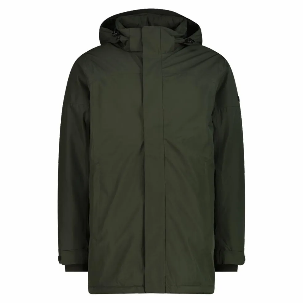 Parka imbottito da uomo con cappuccio