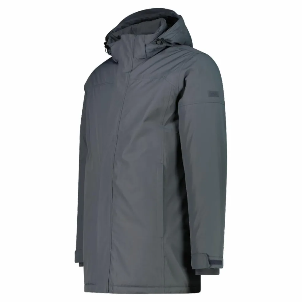 Parka imbottito da uomo con cappuccio