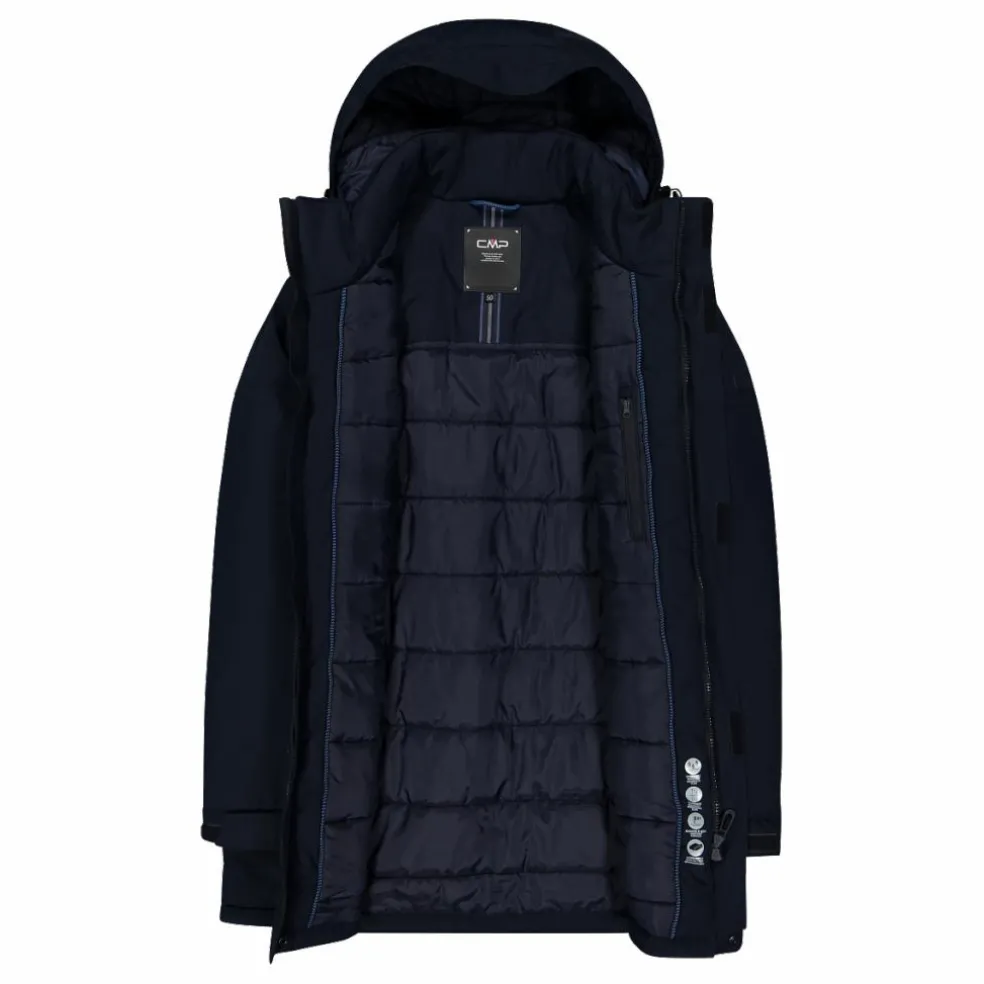Parka imbottito da uomo con cappuccio
