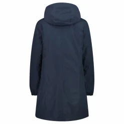 Parka impermeabile da donna in ripstop con cappuccio staccabile