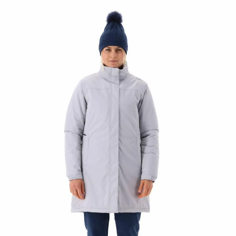 Parka impermeabile da donna in ripstop con cappuccio staccabile