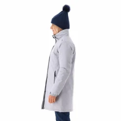 Parka impermeabile da donna in ripstop con cappuccio staccabile
