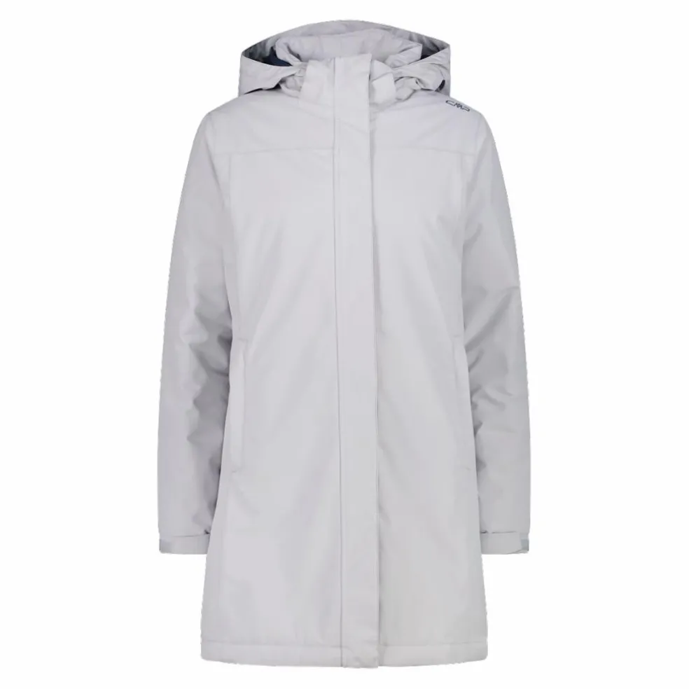 Parka impermeabile da donna in ripstop con cappuccio staccabile