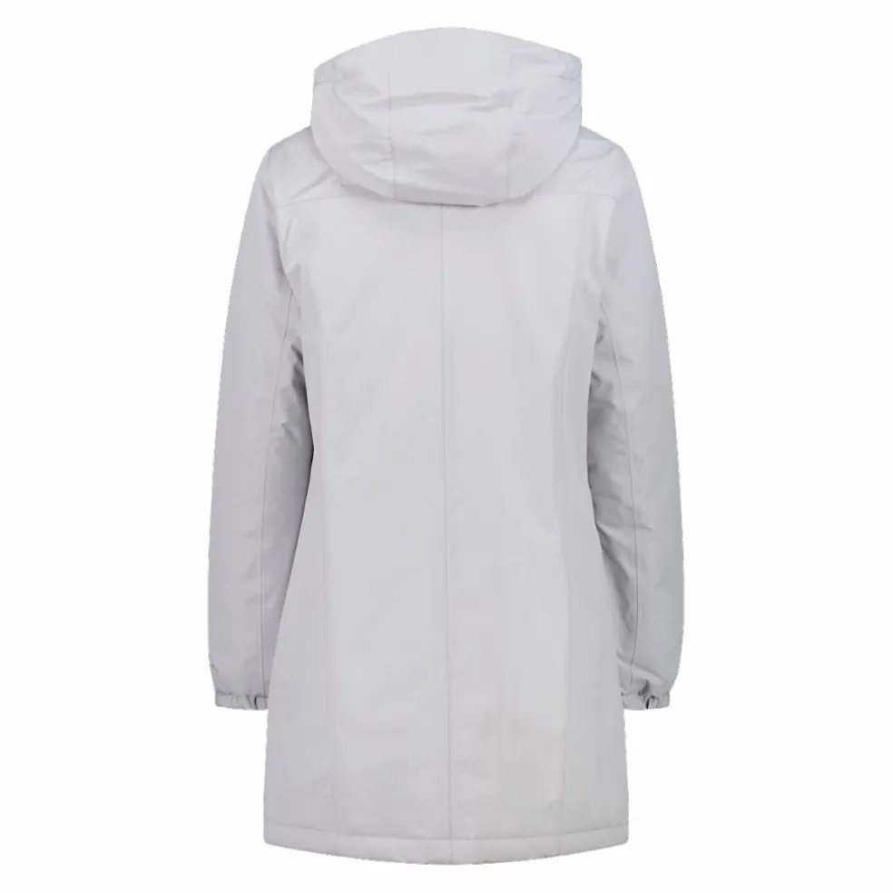 Parka impermeabile da donna in ripstop con cappuccio staccabile
