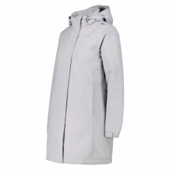 Parka impermeabile da donna in ripstop con cappuccio staccabile