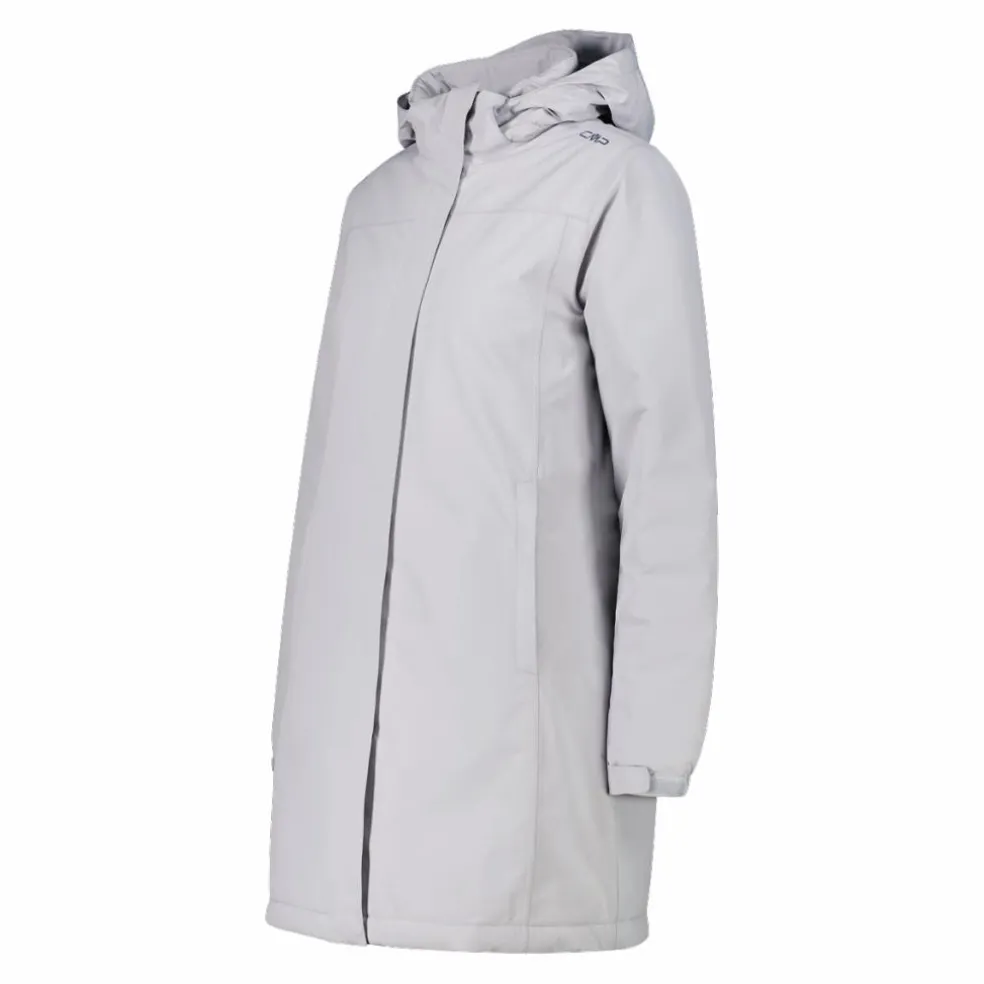 Parka impermeabile da donna in ripstop con cappuccio staccabile