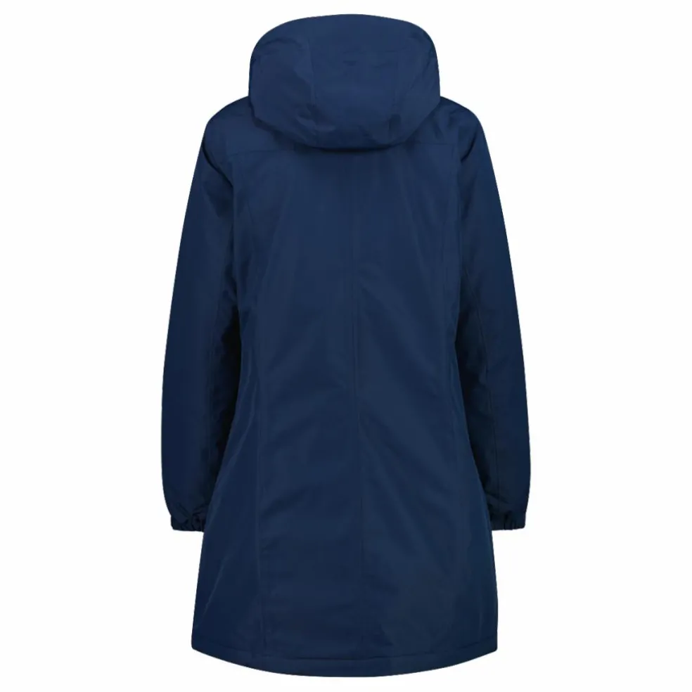 Parka impermeabile da donna in ripstop con cappuccio staccabile