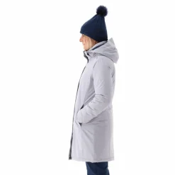 Parka impermeabile da donna in ripstop con cappuccio staccabile