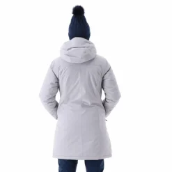Parka impermeabile da donna in ripstop con cappuccio staccabile