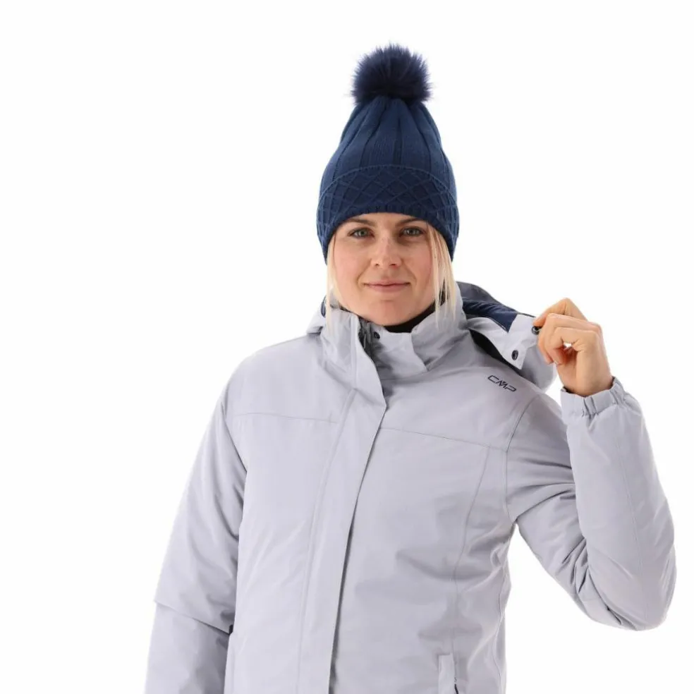 Parka impermeabile da donna in ripstop con cappuccio staccabile