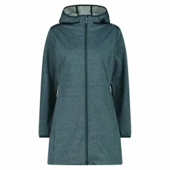 Parka in softshell da donna con cappuccio melange